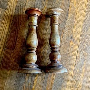 Solid wood candle stands
